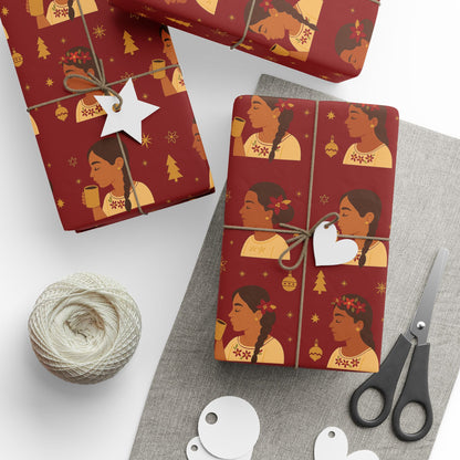 Wrapping Papers - Hispanic-Inspired Coffee Girls Boutique Holiday Design